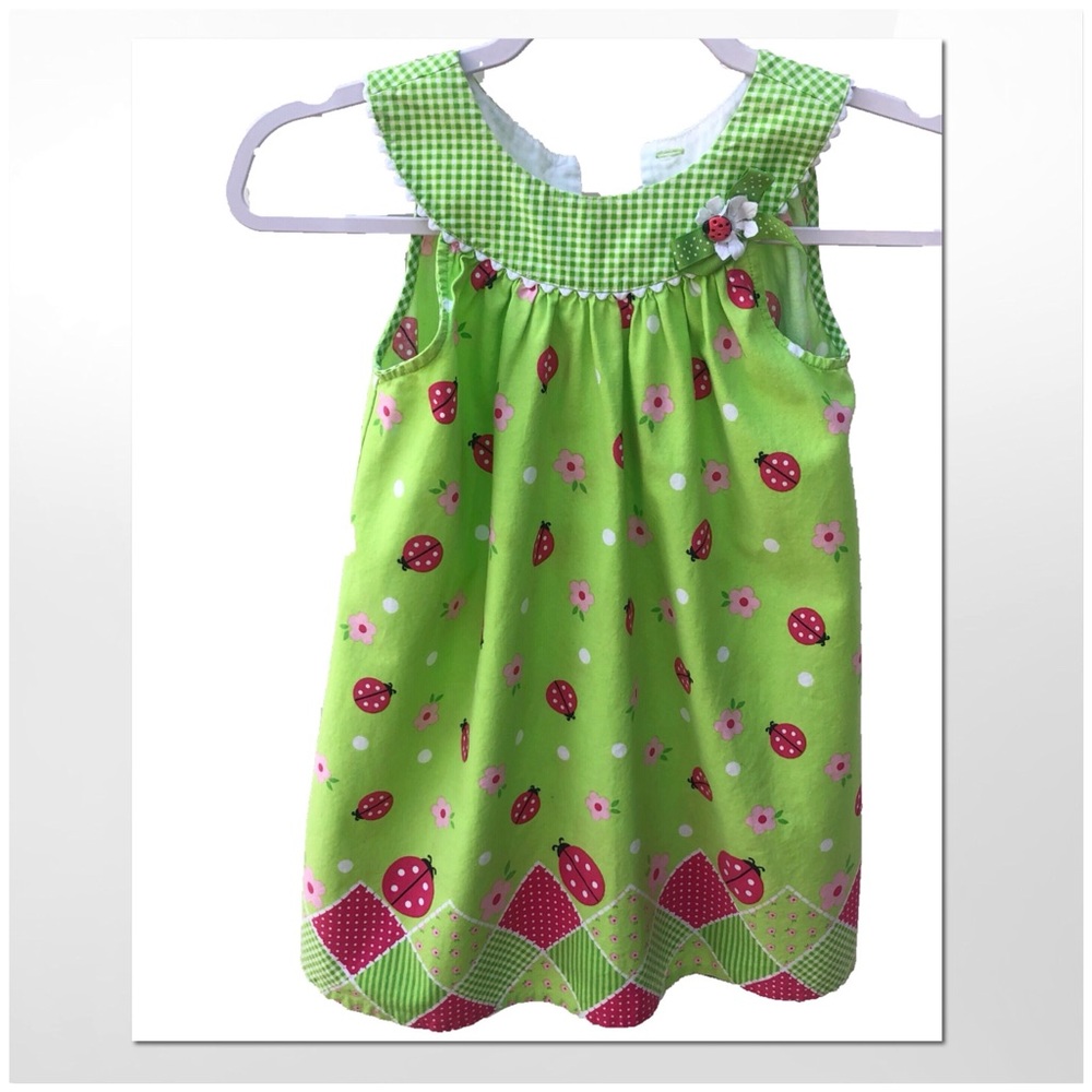 BogoEUC Rare Editions lady bug Dress Sz 6
